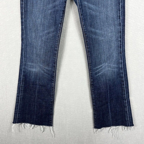 Citizen of Humanity Jeans Size 28 Kelly Low Waist Bootcut Raw Hem 28" In - Picture 4 of 11